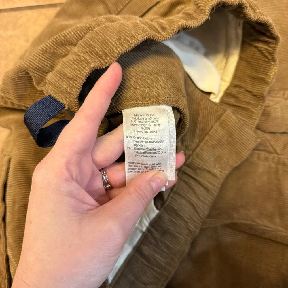 J.Crew XS Brown Corduroy‎ Belted Pants